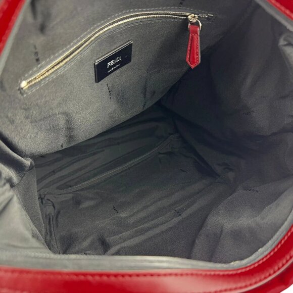 FENDI Backpack Red/Yellow/Blue Nylon/Leather - Picture 11 of 14